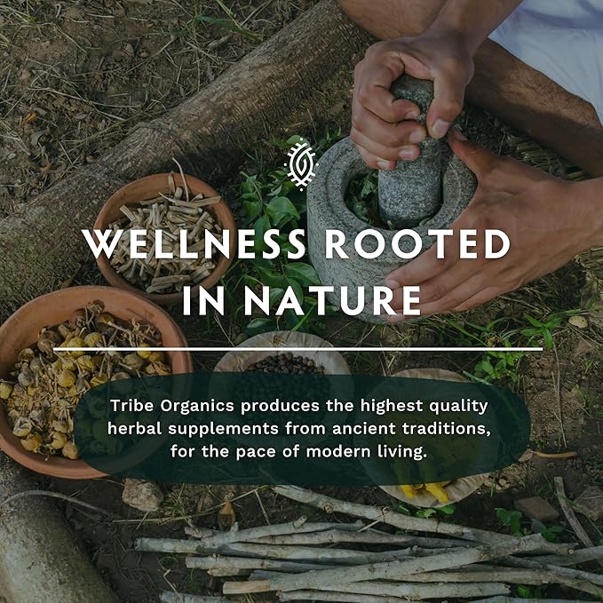 TRIBE ORGANICS Organic Shatavari Herbal Supplement 120 Vegan