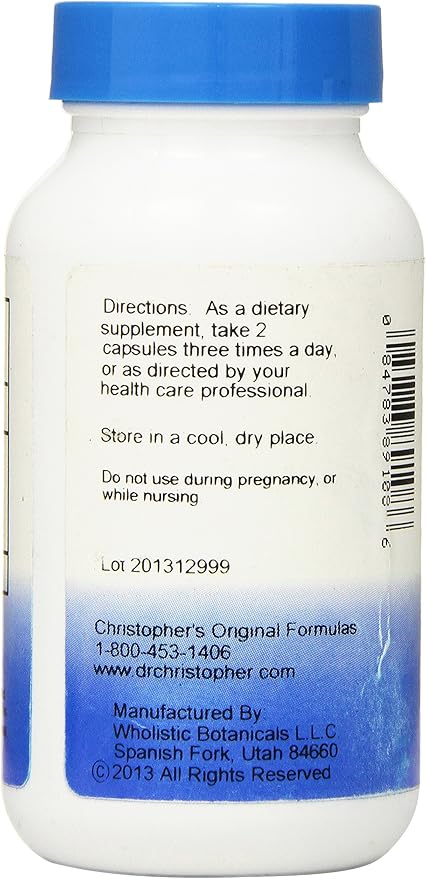 Dr Christopher's Formula Herbal Calcium Formula, 400 mg, 100 Count