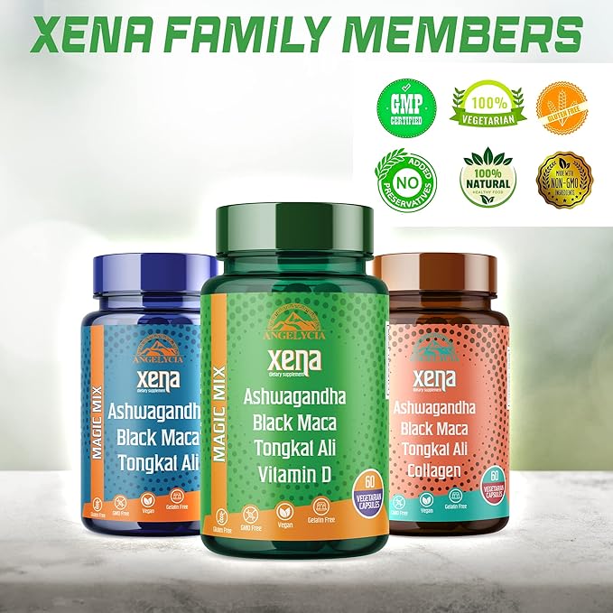 | Ashwagandha Supplements | Xena Herbal 60 Vegetarian 500 mg.