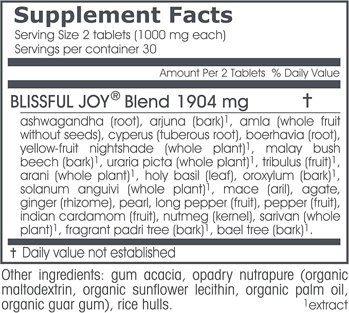 Maharishi Ayurveda - Blissful Joy Mood (60 Herbal 1000 mg)
