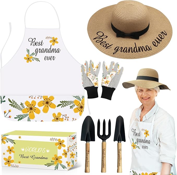 Grandma Gardening Tools Gifts from Grandkids - Birthday Gifts for Grandma - Gardening Gifts for Grandmas Garden, for Grandma
