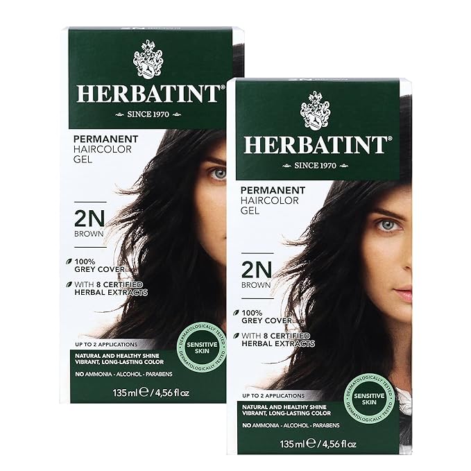 Herbatint: Herbatint Permanent Hair Color Brown 2N, 4.56 4.56 oz (2 pack)