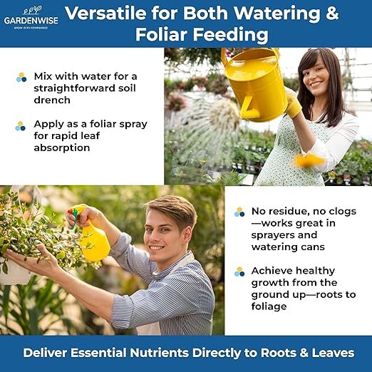 20-20-20 Water-Soluble Fertilizer β Powder for Liquid Plant Food for Indoor & Outdoor Plants, Orchids, Vegetables, Lawns, Flowers β 20 20 20 Fertilizer 5 Quarts (10 lbs)
