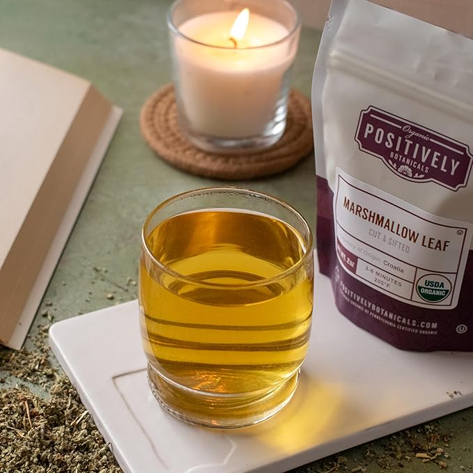 Organic Positively Botanicals Company, Marshmallow Leaf, 4 Ounce