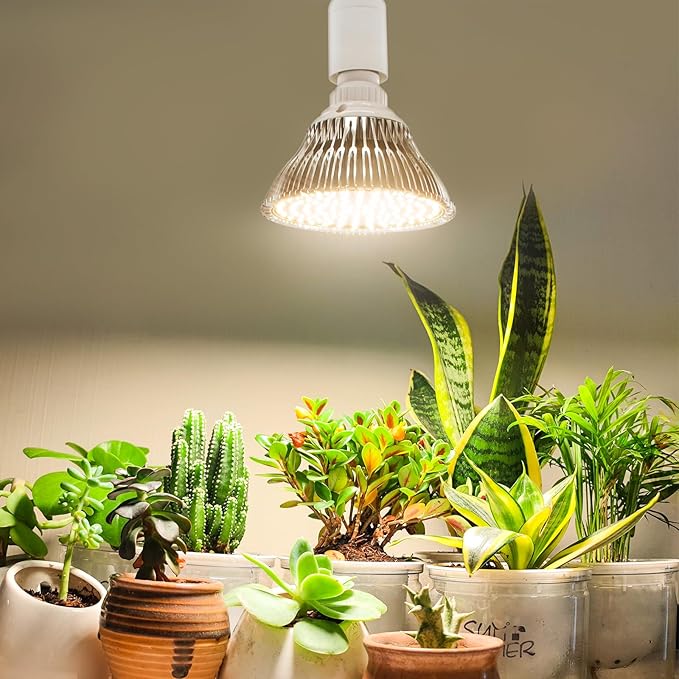 LED Hanging Grow Light, Grow Light Bulb for Indoor Plants, 25W Full Spectrum Hanging Grow Light,3000K Plant Light Bulbs with 16.4FT Power Cord, Pendant Grow Lights for Indoor Plants, 1 Pack