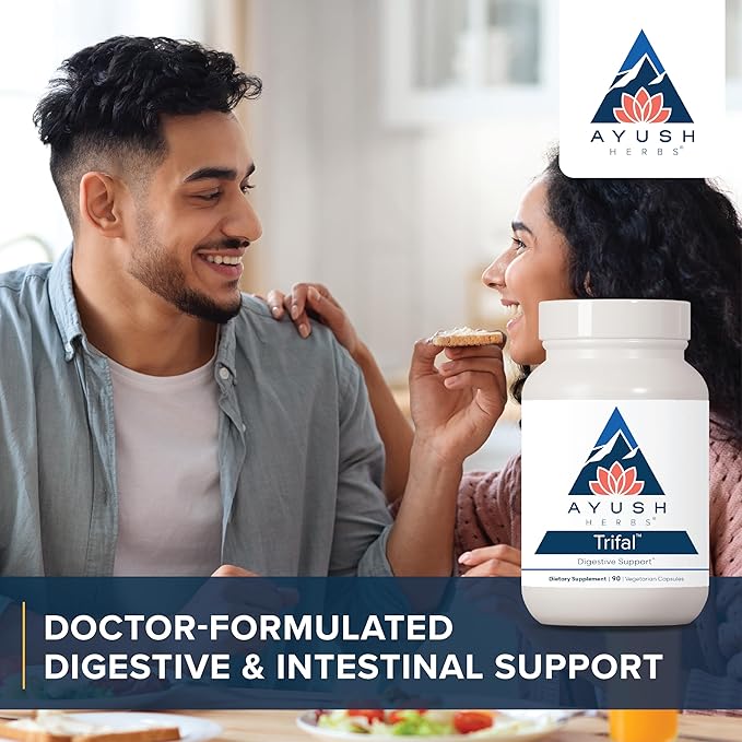 Ayush Herbs Trifal, Digestive Support Supplement 90 Vegetarian