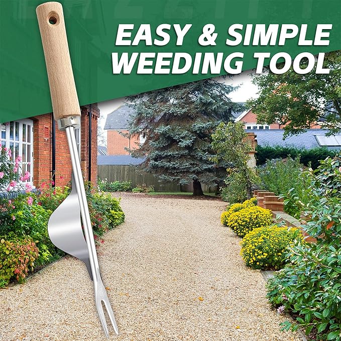 Japanese Weed Puller Tool Garden Tools Hand Weeder Tools - Gardening Hand Tools Weed Remover Tool for Gardening Backyard Farm Planting & Weeding Removal Quick Work