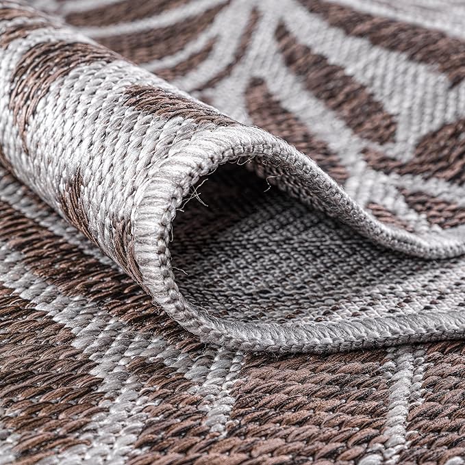 Keen Home Design Terrace Outdoor Area Rug - 10x14 Washable Indoor/Outdoor Rug for Patio, Kitchen, Balcony, Beach, Garden, Deck and Porch, Size: 10'x14'