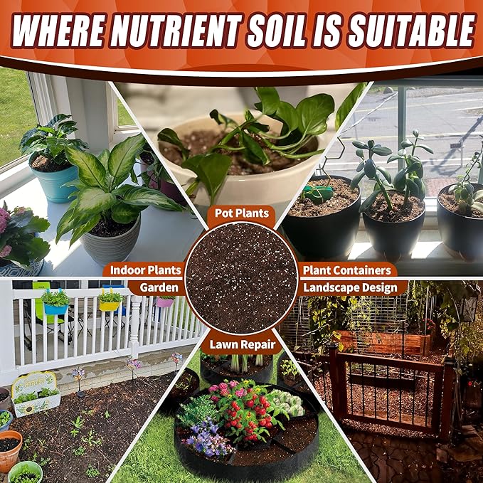 AVALUTION Potting Soil Mix - 9QT Soil for Indoor Plants, All Natural and Organic Plant Soil for Seed Starting, Loose and Breathable Garden Soil for Spices, Herbs & Vegetables