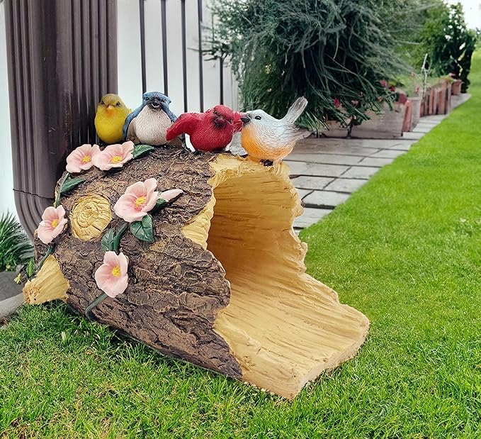 Bird Statues Gutter Downspout Extension Statues Garden Decoration,Resin Statue Outdoor Decor,Animal Downspout Diverter,Decorative Gutter Extension,3"×3" Downspout Extender Diverter Splash Block