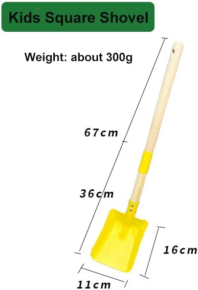 Mini Garden Tools- Kids Gardening & Lawn Care Hand Tools/Small Patio, Lawn & Garden Tools Set (Square Shovel)
