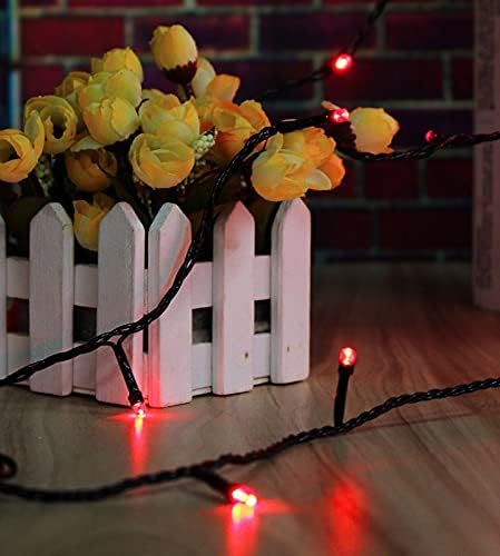 OZS Upgraded 2Pack 164ft 400 LED Christmas String Lights Outdoor Indoor, Extendable Fairy String Lights, Waterproof 8 Modes Green Wire Tree Lights for Holiday Party Christmas Decorations (Red)