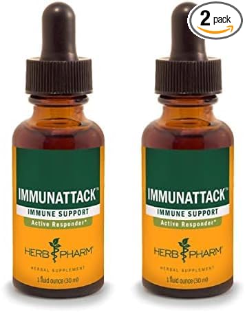 Herb Pharm Immunattack Liquid Herbal Formula 1 Ounce (FIMAT01) (Pack 2)