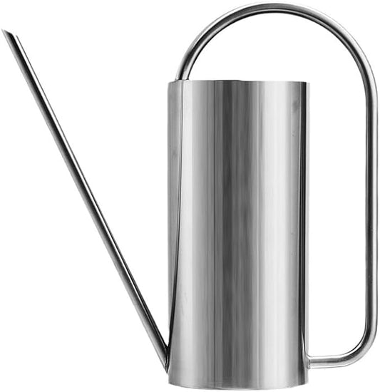 Watering Can for Indoor Plants, 50 oz/1.5L Stainless Steel Watering Can Pot with Long Spout, Garden Watering Cans with Comfortable Handle for Indoor House Plants Bonsai Flower Decorative