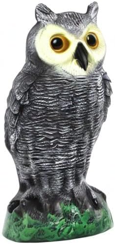 Galashield Owl Decoy to Scare Birds Away | Plastic Owls to Scare Birds Away | Owl Statue for Garden & Outdoors