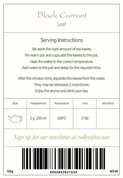 Black Currant Organic Leaf Tea