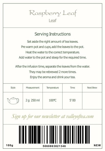 Organic Red Raspberry Leaf Tea