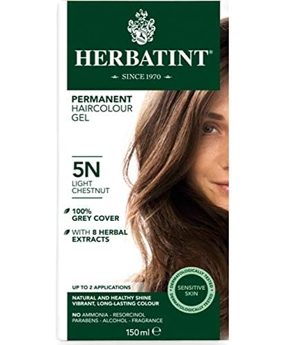 Herbatint Permanent Haircolor Gel, 5N Light (5N) 4.56 4.56 Fl