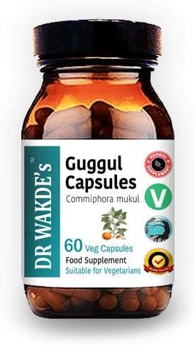Guggul Capsules (Mukul Myrrh, Commiphora Mukul, 60 Veg