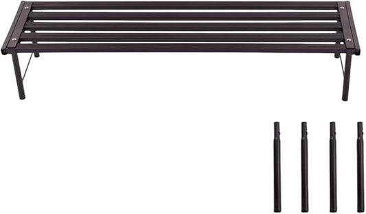 Metal Plant Stand, Rust-proof Aluminum Flower Pot Stand, Plants Display Stands Decoration Racks for Living Room Balconies and Gardens (90 Ebony)