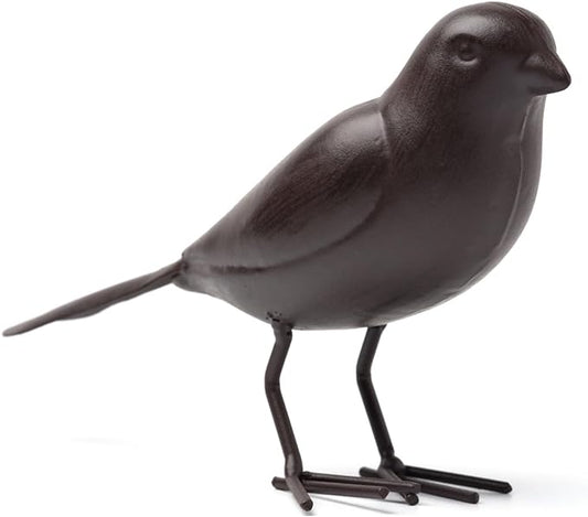 Decorative Small Nostalgia Style Cute Bird Art Iron Sculpture£¬ Figurine Home & Office & Garden Decoration, Rust/Brown (Carolina Wren)