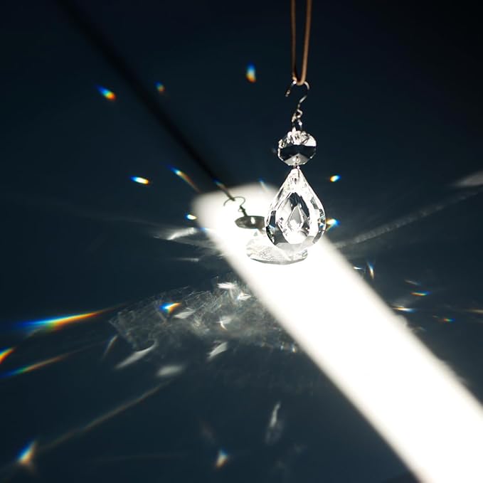 12pcs Crystal Suncatchers, Hanging Crystals Chandelier Prisms for Windows, Rainbow Maker Home Decoration