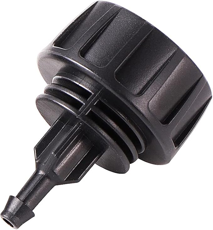 Inner 3/4 inch to Single 1/4 Pipe Joint with Four Black Strainer 6-Point Washers，Garden Irrigation System Used in Gardens,Lawns