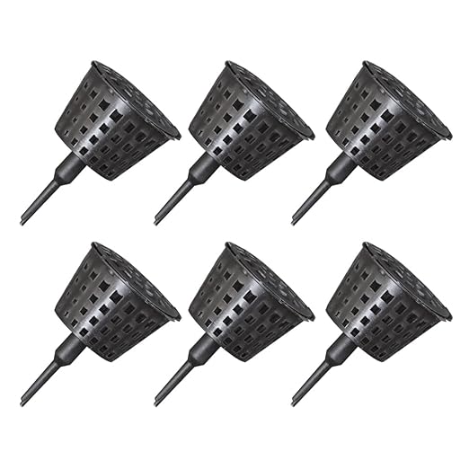 Happyyami 100PCS Plastic Bonsai Fertilizer Box with Lid - Practical Container for Orchid and Succulent Plant Nutrition, Portable Gardening Tool for Home and Garden Size S (Black)