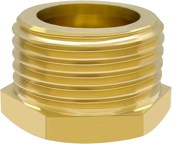 Hooshing 4PCS 3/4" GHT Male Garden Hose End Cap Plug Garden Irrigation Pipe Fittings Water Tubing Stopper