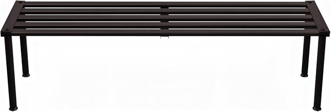 Metal Plant Stand, Rust-proof Aluminum Display Rack, Plants Display Stands Decoration Racks for Living Room Garden Balcony Patio (Ebony, 41.3Inch Tall Leg)