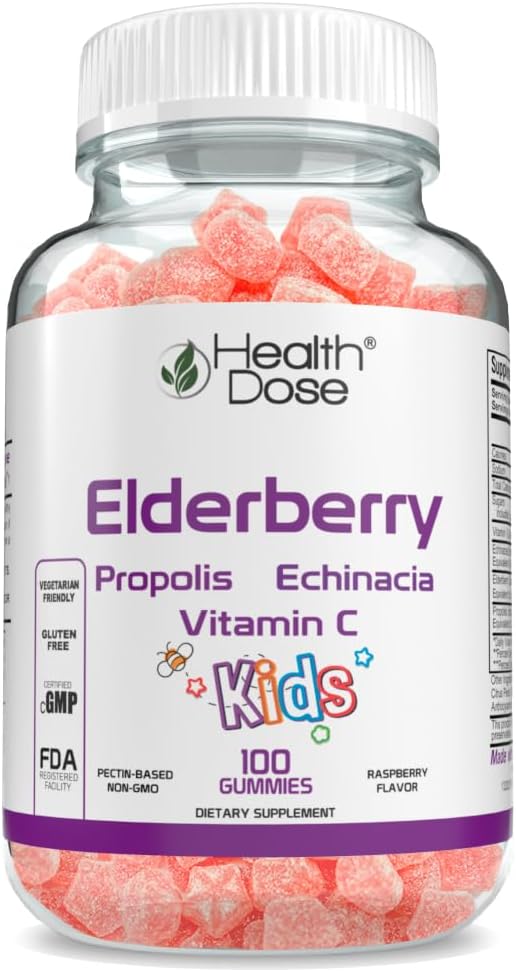 Elderberry Sambucus Gummy Vitamins Kids 100