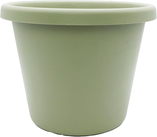 The HC Companies 20 Inch Round Classic Planter - Large Plastic Plant Pot for Indoor Outdoor Plants Flowers Herbs, Seafoam