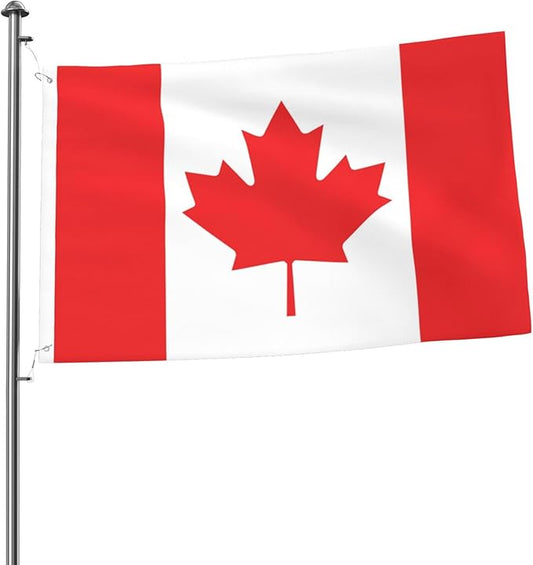 Canada Canadian Flag Garden Yard House 2x3 ft Flags Double Sided Print Banner Indoor Outdoor Party Home Decorations for Boat Dorm House Balcony