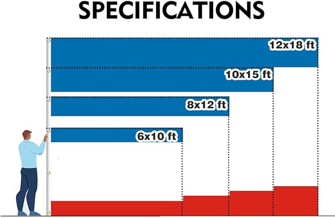 Ukraine Crimea Extra Large Flag 12x18FT Giant Ukrainian Crimean Polyester Banner With 5 Grommets Fade Resistant Vivid Color For Patriotic Festival Events Party Decoration(Crimea UKR, 12x18FT)