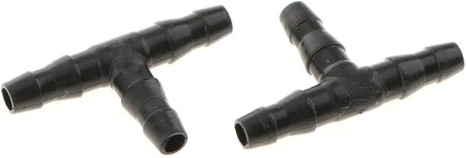 10PCS Micro Drip Irrigation System Dripper Tee Pipe Barb Hose Watering Garden