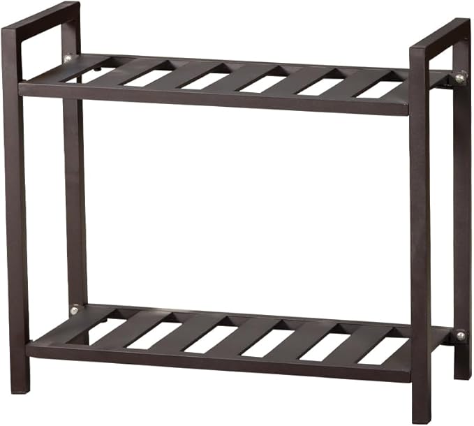 Versatile Indoor/Outdoor Plant Stand – High-Strength Aluminum with 300 LBS Load Capacity - Ideal Decor for Patios, Gardens, Living Rooms | L17.7 x W11.8 x H22 inches