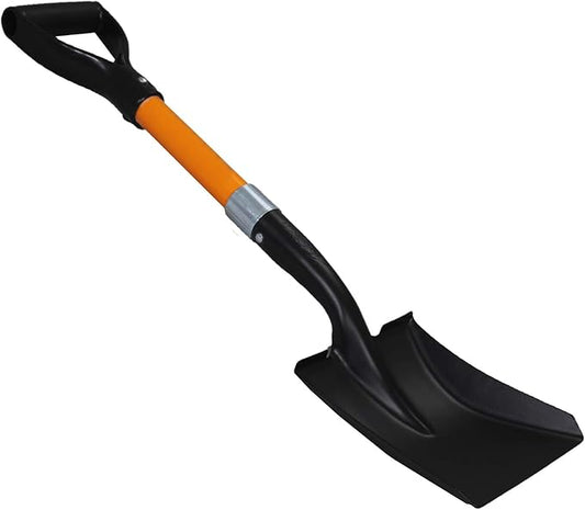 Ashman Short Handle Transfer Shovel (1 Pack) Kids Beach Shovel, Shovel for Digging 27-inch with Sturdy Blade, Small Garden Shovel, Kids Snow Shovel, Shovels for Gardening with D- Handle Gardening Tool