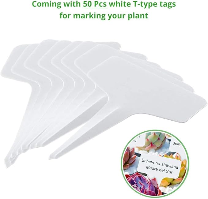 Quictent Portable Mini Cloche Greenhouse w/ Elevated Bottom, Reinforced High Light Transmission Waterproof UV-Resistant Hot House for Indoor Outdoor, w/ 50 T-Shaped Plant Tag, 95" x 36" x 36" (Clear)