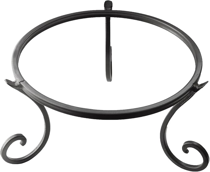 Metal Gazing Ball Stand for 10 or 12 Inch Balls, Low Short Wrought Iron Gazing Globe Display Stand Garden Sphere Holder, Fade and Weather Resistant Outdoor Decoration for Homes, Yards and Gardens