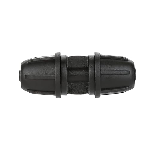 1/4" Drip System Parts,Drip Irrigation Fittings Lock Barbed Straight Connectors for 1/4 Inch Drip Irrigation Tubing -Pack of 30