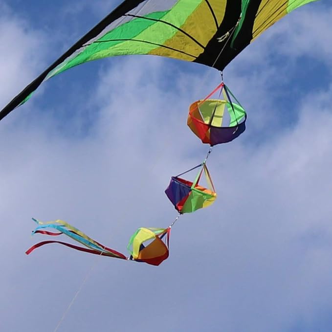 9KM DWLIFE 62" Fashion Windsocks Wind Twister Spinners Rainbow Kite Socks Flag Garden Yard Decoration