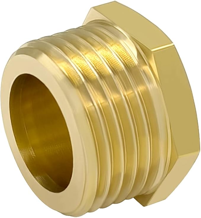 Hooshing 6PCS 3/4" GHT Male Garden Hose End Cap Plug Garden Irrigation Pipe Fittings Water Tubing Stopper