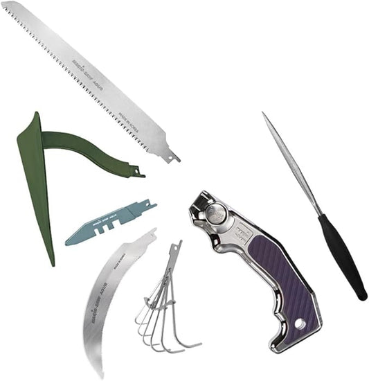 Garden Tool Set, Stainless Steel Heavy Duty Gardening Tool Set, with One Touch Safety Locking, Storage Case, Outdoor Hand Tools, Ideal Garden Tool Kit Gifts for Women and Men