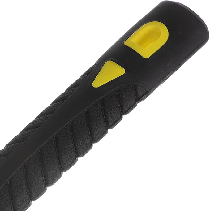 HARFINGTON Pick Mattock Hoe, 15 inch Steel Forged Weeding Garden Pick Axe with Yellow Fiberglass Handle Garden Hoe Garden Tool for Digging, Gardening, Camping, Planting