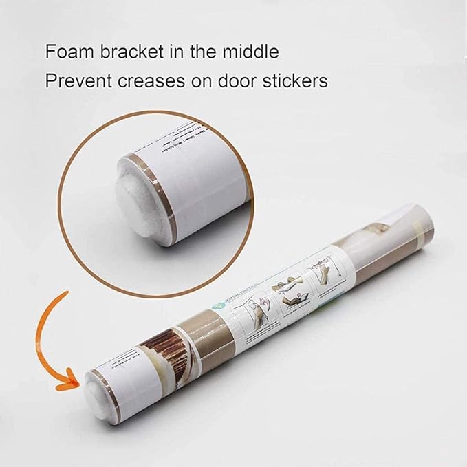 3D Door Wallpaper Self-Adhesive Door Sticker - Old Stairs - Door Film Poster Premium PVC Waterproof Wall Sticker for Bedroom Living Room Door Decoration Wallpaper 90 x 200 cm