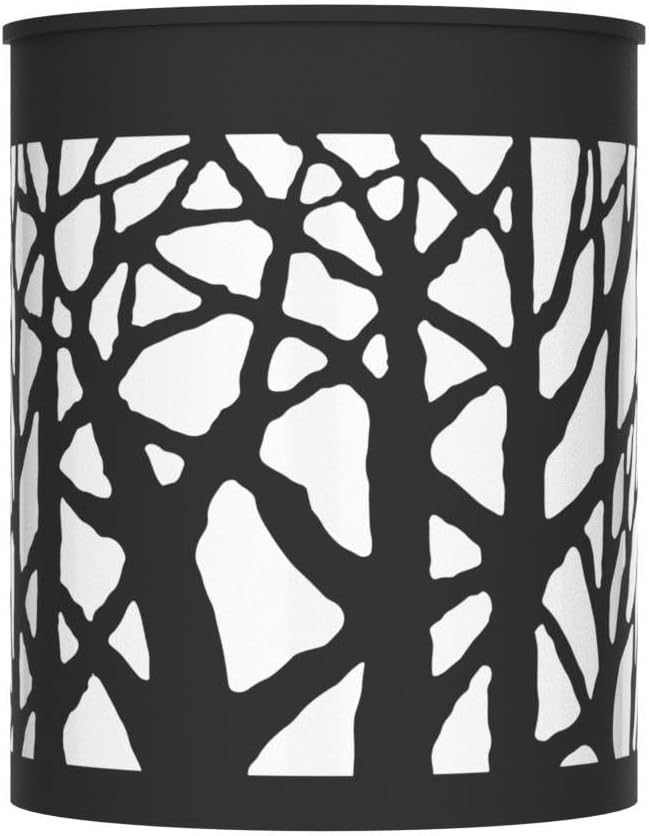 DenicMic Solar Wall Lights Outdoor Wall Sconce Fence Lighting for Patio Front Door Yard Deck Stair Led Forest Decorative Lamps, Waterproof, Warm White/Color Changing (2 Pack)