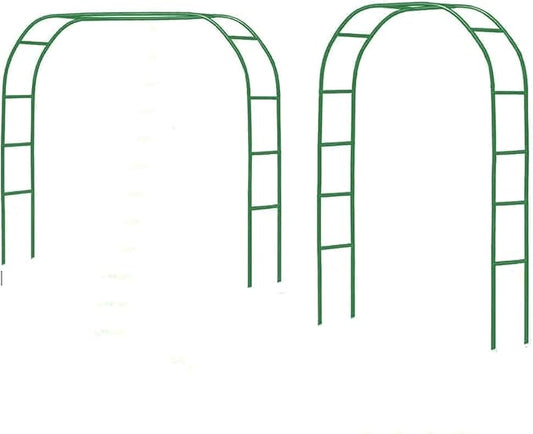 Tytroy Reconfigurable & Easy-to-Assemble Metal Outdoor & Indoor 7'6" Garden or Wedding Arch Arbor for Wedding Bridal Party Elegant Decorations & Garden Climbing Plants Vines (Green 1PC)