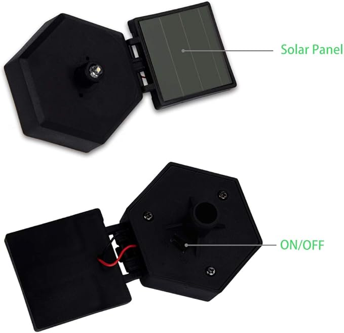 ASFSKY Gift for Owl Lovers Garden Solar Hanging Owl Statue Waterproof Outdoor Hanging Garden Decorations (Brown)