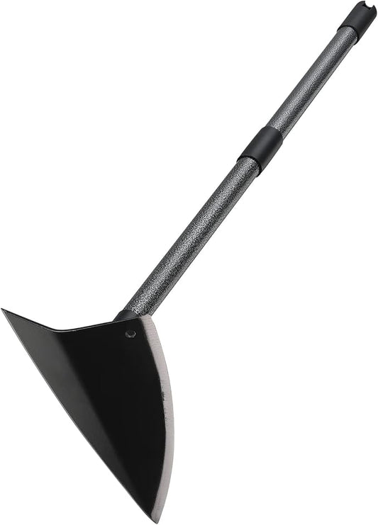 Hoe Garden Tool,Triangle Gardening Hoe with Sharp Blade for Digging,Weeding,Cutting and Loosing Soil,60 Inch Adjustable Length Metal Handle…