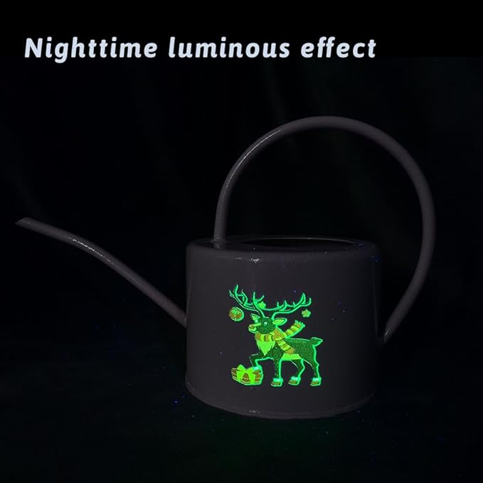 Metal Watering Can for Outdoor and Indoor Plants, Watering Can Decor, 1 Gallon (Pink)